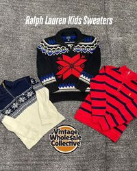 🔴 Ralph Lauren Kids Quarter Zipper Sweaters - (30..
