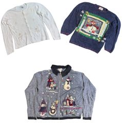 Y2K Winter Holiday Sweaters Mix