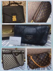 Louis Vuitton and gucci bags