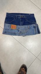 Upcycled levi's skirt