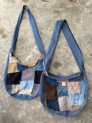 Upcycled Carhartt + Denim Sling Bag