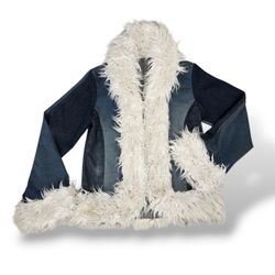 UPCYCLED SHORT AFGHAN COAT