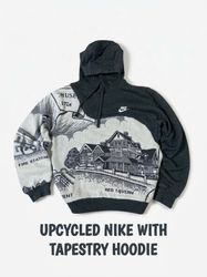 Upcycled Nike With Tapestry Hoodie