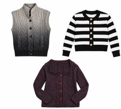 Casual Knitted Button Up Cardigans