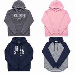 Hollister Pullover and Full Zip Hoodies