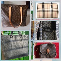 Lv gucci Burberry prada bags