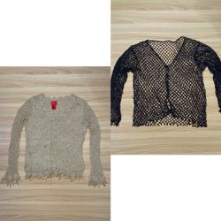 Crochet Open Knit Mesh Sweaters