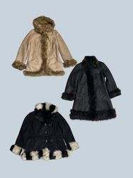 Y2k Faux Fur Trimmed Afghan Coats (TM105)