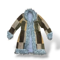 UPCYCLING-STEPPELJACKE AUS WILDLEDER UND CORD PATC..