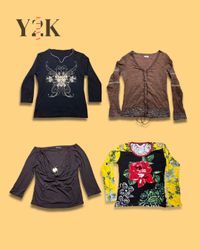 Y2K Vintage Long Sleeve Top Bundle (Yv-866)