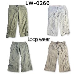 Y2K Ladies Cotton Cargo Capri Pants