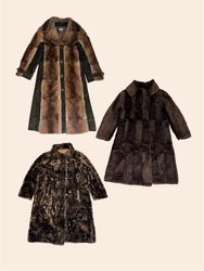 Y2K Real Fur Vintage Coats (TM112)