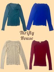 Blusas de Manga Longa Y2K e Cardigan(TH/886)