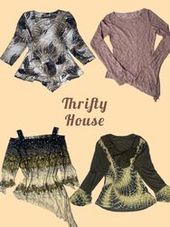 Y2K Women Printed Blouses and Tops Selection(TH/88..