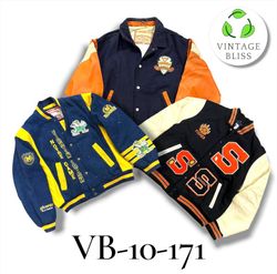 Vintage Baseball Jackets Wholesale Bundle – Assort..