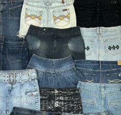 Women Denim Mini Skirts
