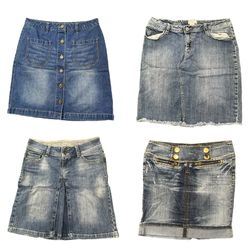 RE-3970 Y2k Paris Hilton Era Girl Denim Mini Skirt..