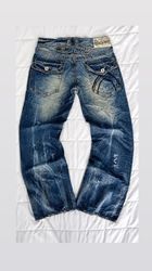 Designer-gewaschene Jeans mit Schattierung
