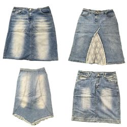 REP009 Y2k Denim Skirts Collection Lot RE-3975