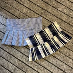 Upcycled Y2K Cotton Mini Skirts