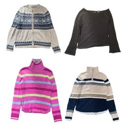Y2k Patterned and Striped Knitwear Sweaters B2F-38..