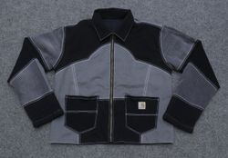 CR02338 Upcycled Carhartt Two-Tone Panel Jackets