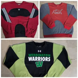 upcycled authentic mixed branded sweatshirt
