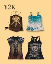 Y2K Baby Tee & Tank Top Bundle (Yv-780)