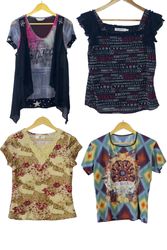 Vintage Y2K Printed, Floral & Graphic Half Sleeve ..
