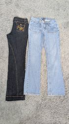 **Y2K Embroidered Denim – Flared Leg Fashion Colle..