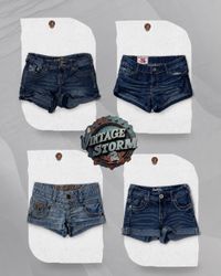 Y2K Embellished Denim Shorts