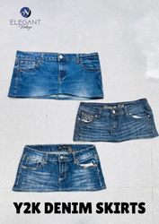 UPCYCLED Y2K Denim Skirts - EVR0666