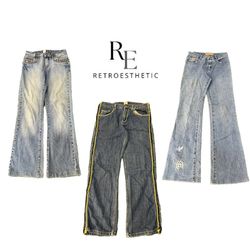 Y2K Paris Hilton Era Girl Denim Jeans RE-3610