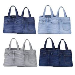 CR1699 Upcycled Jeans Tote Bags