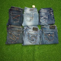 SILVER WOMAN WEAR JEANS (B118)
