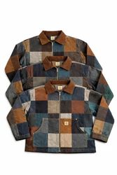CR2181 Upcycled Heritage Patchwork Zip Jacket