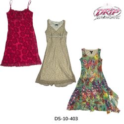 Women Floral Print Slip and Maxi Dresses (DS-10-40..