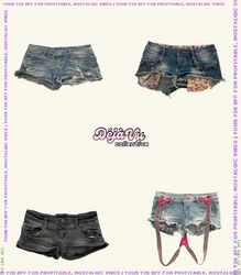 Y2K Denim Mini Shorts
