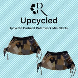 Upcycled Carharrt Patchwork Mini Skirt