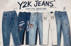 Y2k Bottoms jeans -25 Pcs