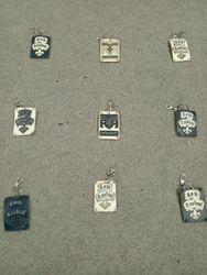 HD1544 Upcycled Rock Revival Key Chains