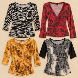Y2K Wild Prints & Abstract Tops