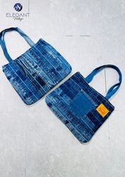 UPCYCLED Patchwork Denim Bag - EVR0552