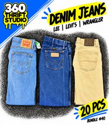 Jean en denim classique | Levi's Lee Wrangler - Vi..