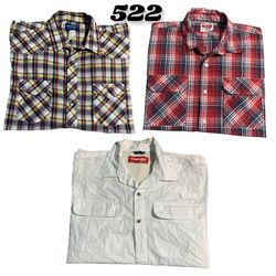 Wrangler Men button Up shirts (Brand) wrangler #52..
