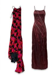 (FV-2607)Vintage Floral & Sequin Maxi Dress Mix – ..