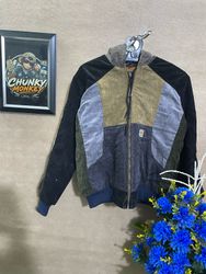 Upcycled Carhartt corduroy hooded jacket 🐒