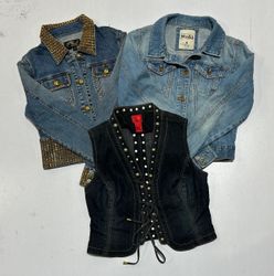 Y2k Denim Jacket (1349)