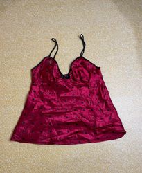 Th360     Vintage Y2K Silk Satin Cami Top | Lace T..