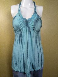 Lot of 10 Women's Vintage Y2K Halter Tops Tie Dye ..